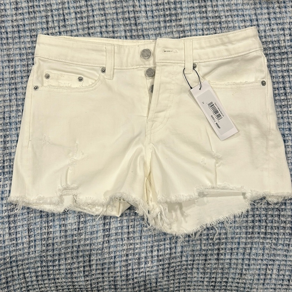 The Drop NWT White denim Jean shorts